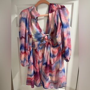 Cotton Candy Dress with a cutout in the back